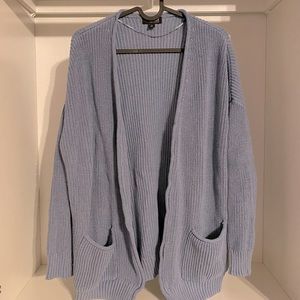 Dusty Blue Knit Cardigan